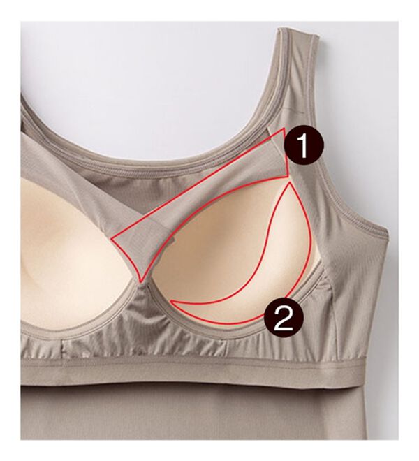 LAVIENNE（ラヴィエンヌ）の「骨格ナチュラルさんブラトップ（肌着・インナーウェア）」｜詳細画像