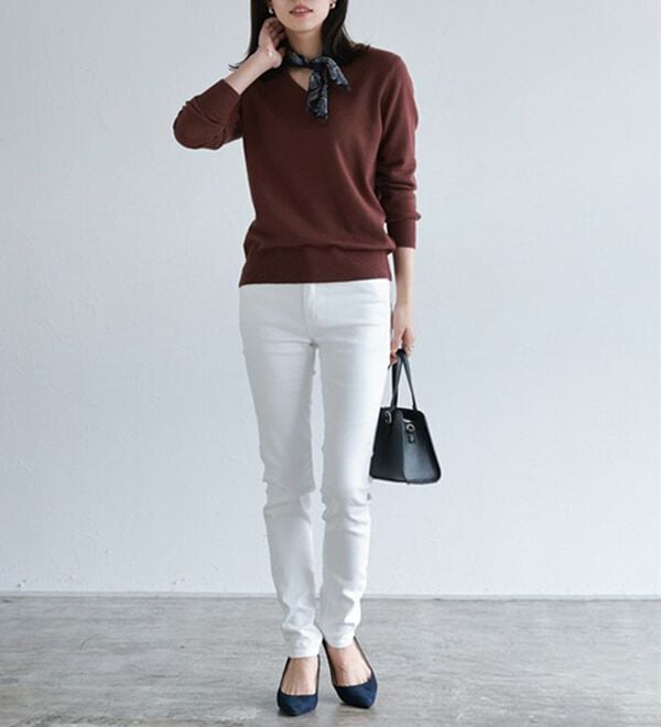 Pierrot（ピエロ）の「【ＸＳ～４Ｌ】ストレッチスキニーデニムパンツ（フルレングスパンツ）」｜詳細画像