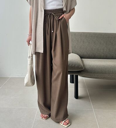 GeeRA（ジーラ）の「【体型カバー】上品なのにラクちんワイドパンツ（フルレングスパンツ）」