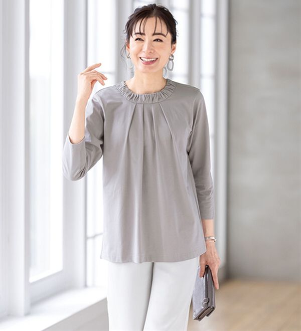 ルフラン（ルフラン）の「涼しくてブラウス見え！プルオーバー（カットソー）」｜詳細画像