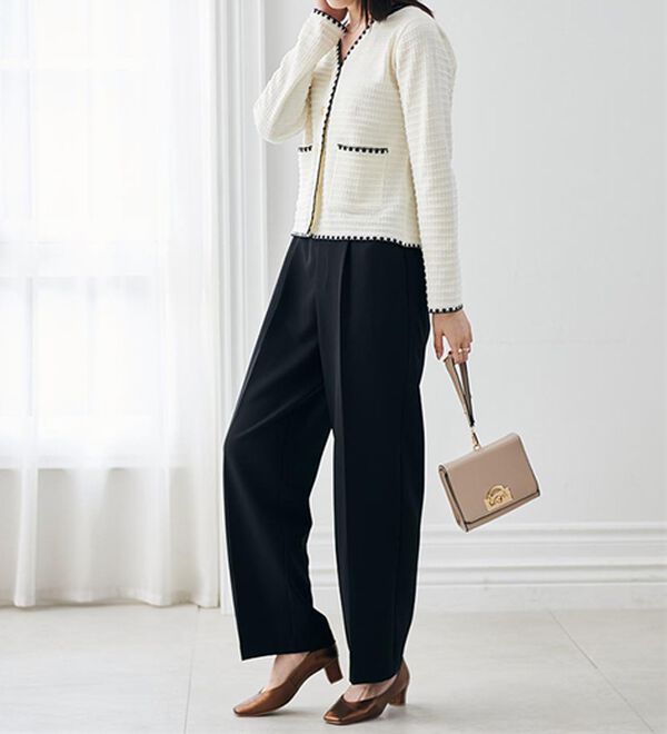 RANAN（ラナン）の「ツイード風配色ニットカーディガン（ニットカーディガン）」｜詳細画像