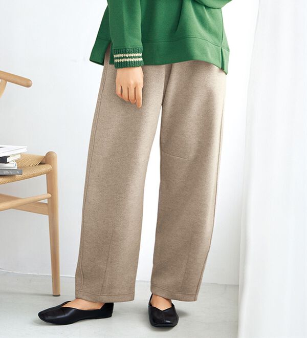 BELLUNA（ベルーナ）の「圧縮ニット素材コクーンワイドパンツ（ワイドパンツ・ガウチョ）」｜詳細画像