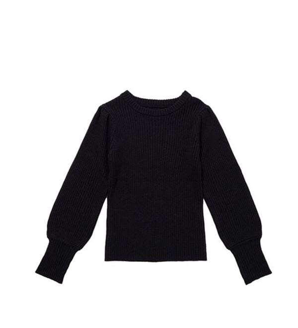 GeeRA（ジーラ）の「パフスリーブ袖ボタン着回しリブニット（ニット・セーター）」｜詳細画像