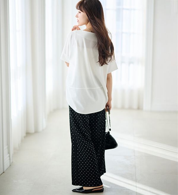 RANAN（ラナン）の「【4つの機能付】ひんやりハーフジップコクーンチュニック（チュニック）」｜詳細画像