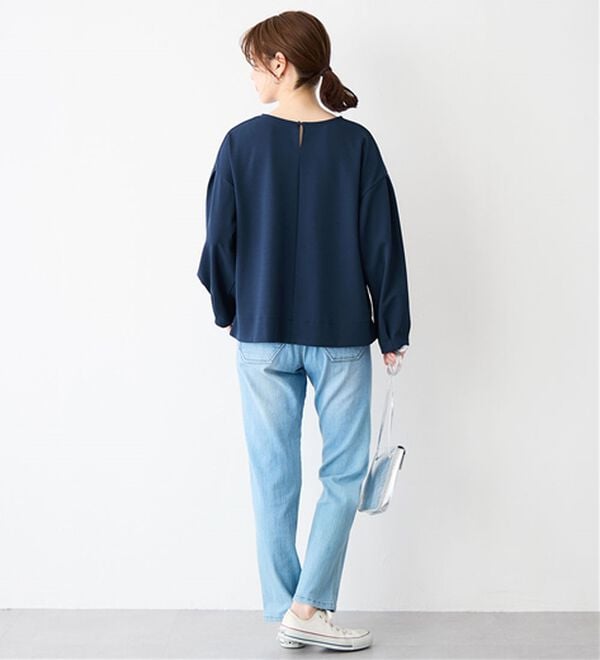 Viola e Viola（ヴィオラ エ ヴィオラ）の「【４つの機能付】楽キレイ袖タックブラウス（ブラウス）」｜詳細画像