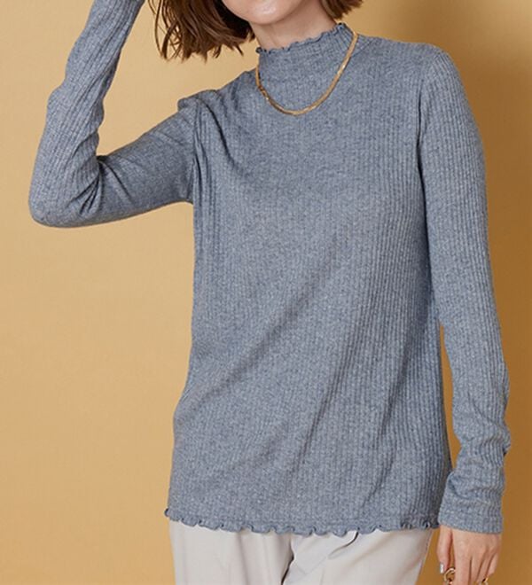 BELLUNA（ベルーナ）の「ラメ入りメローデザインプルオーバー（カットソー）」｜詳細画像