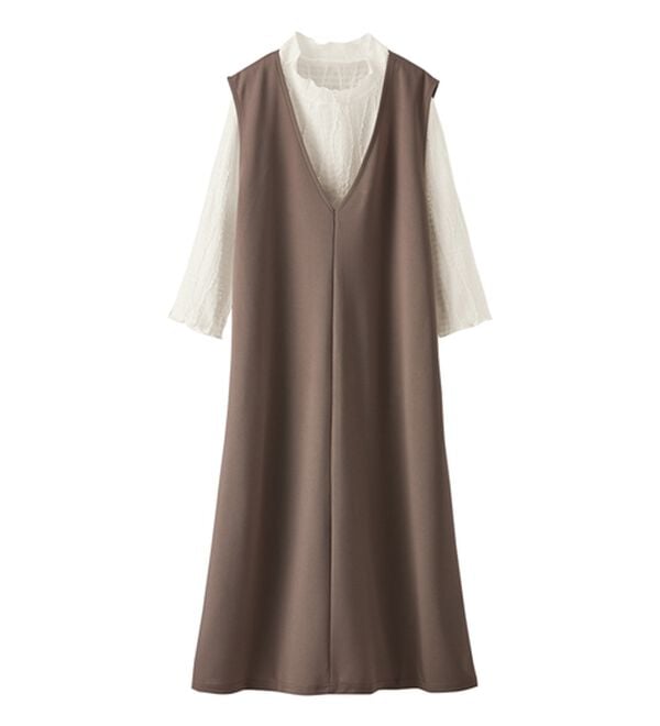 BELLUNA（ベルーナ）の「【2点セット】ジャカードプルオーバー＆ジャンスカセット（アンサンブル）」｜詳細画像