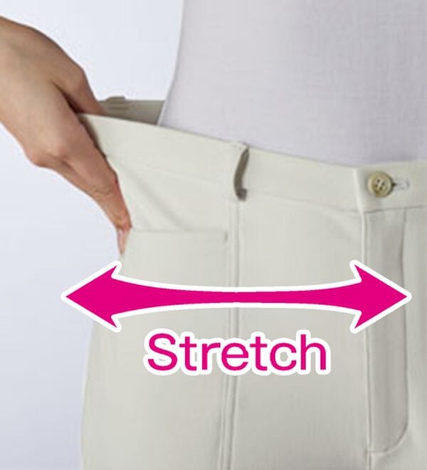 BELLUNA（ベルーナ）の「ハイテンションカルゼ素材美脚パンツ　ストレート（フルレングスパンツ）」｜詳細画像