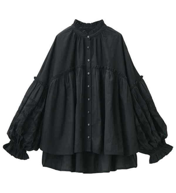 RANAN（ラナン）の「綿100％袖ボリューム刺しゅうブラウス（ブラウス）」｜詳細画像