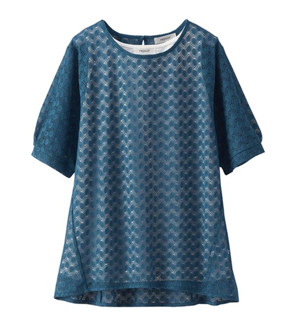 BELLUNA（ベルーナ）の「ラッセルレースパフ袖アンサンブル（アンサンブル）」｜詳細画像