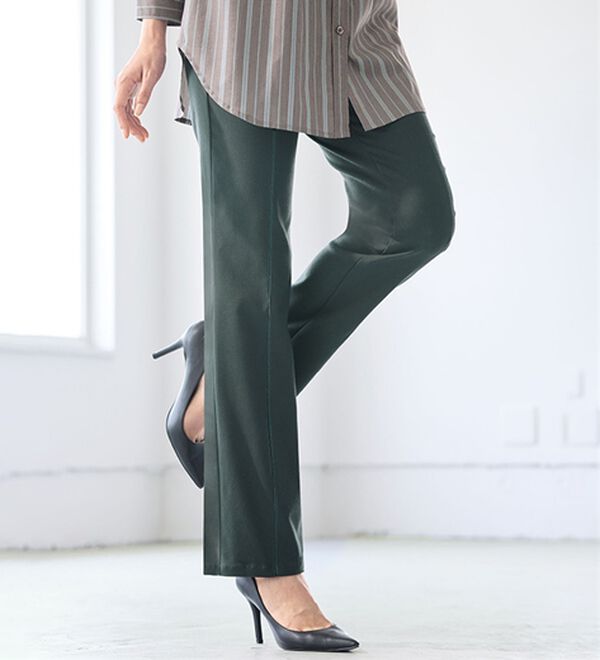 BELLUNA（ベルーナ）の「ウルトラ美脚ストレッチパンツ（フルレングスパンツ）」｜グレー