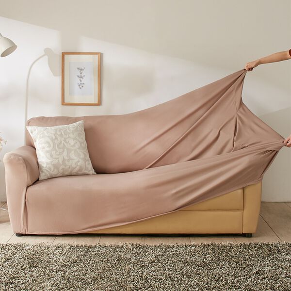 iellio（イエリオ）の「お買得！ワッフルソファカバー＜洗える・伸縮・ソファーカバー・肘あり・肘なし・１人掛・２人掛・３人掛＞（ソファーカバー）」｜詳細画像