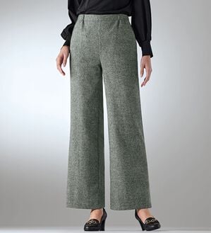 BELLUNA（ベルーナ）の「【尾州】日本製ウール混ワイドパンツ（フルレングスパンツ）」｜グレー