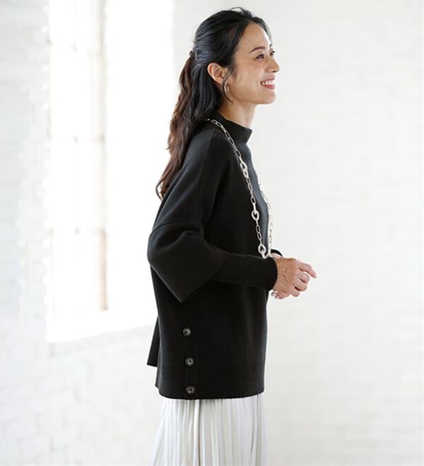 ルフラン（ルフラン）の「【２色組】すっきり見せ＊重ね着風ニット（ニット・セーター）」｜詳細画像