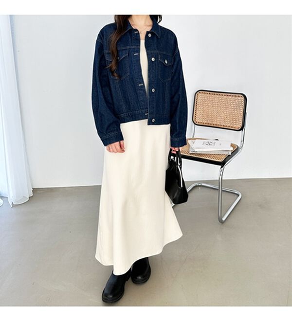 オーバーサイズショート丈デニムジャケット - ベルーナ【公式】