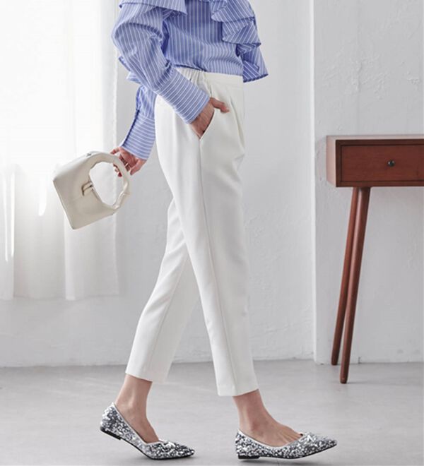 RANAN（ラナン）の「美脚シルエットクロップドパンツ（フルレングスパンツ）」｜詳細画像