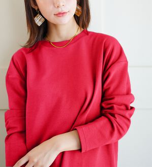 A HAPPY MARILYN（アハッピーマリリン）の「【Ｍ～８Ｌ】名品！「３つのシルエット」と「長袖／半袖」から選べる 綿混 ベーシック Ｔシャツ（Tシャツ）」｜詳細画像