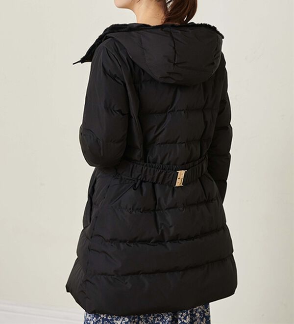 RANAN（ラナン）の「暖かファーフード使いすっきりダウンコート（ダウンコート・ジャケット・ベスト）」｜詳細画像