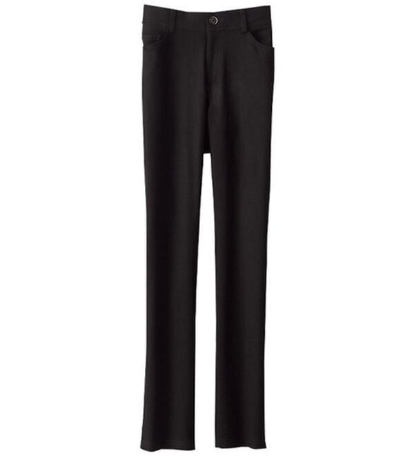 BELLUNA（ベルーナ）の「美脚ストレッチ裏起毛パンツ（フルレングスパンツ）」｜黒