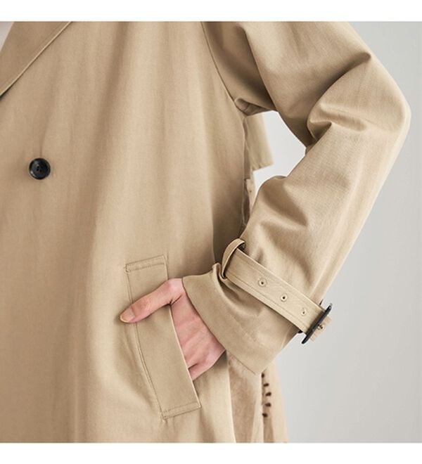 BELLUNA（ベルーナ）の「バックレースデザイン華やぎトレンチコート（ロングコート）」｜詳細画像