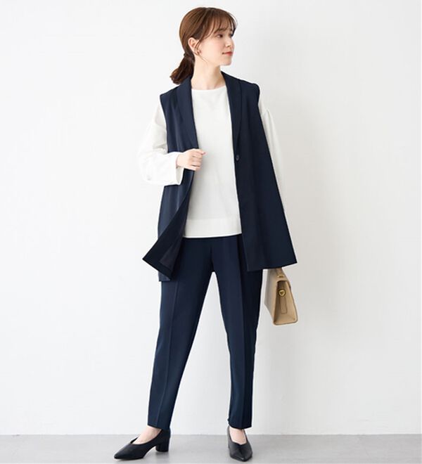 Viola e Viola（ヴィオラ エ ヴィオラ）の「【４つの機能付】楽キレイ袖タックブラウス（ブラウス）」｜詳細画像