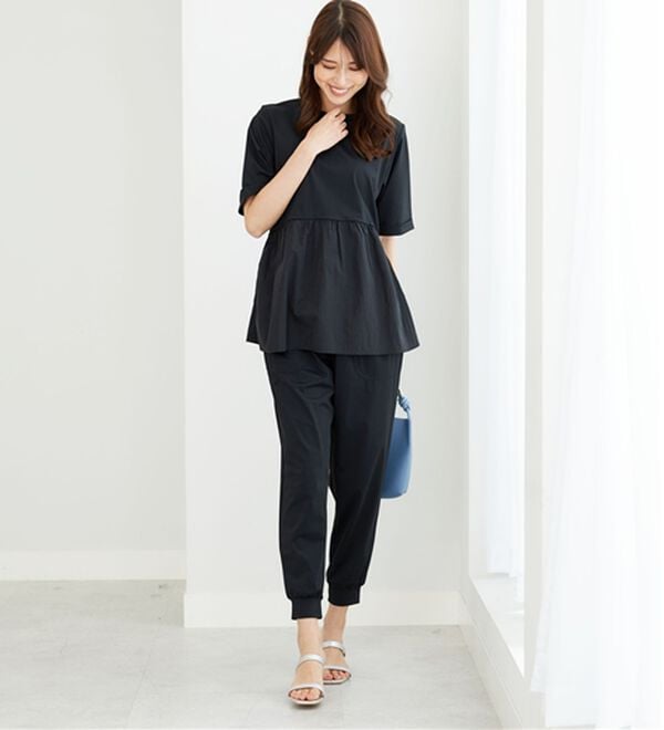 BELLUNA（ベルーナ）の「ヒンヤリ爽快！ジョガーパンツ（フルレングスパンツ）」｜詳細画像