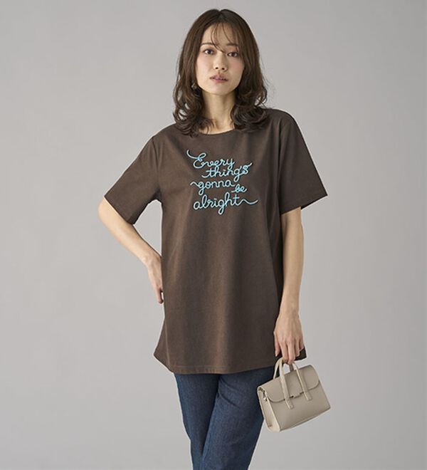 BELLUNA（ベルーナ）の「一枚で着映えるデコラＴ（Tシャツ）」｜詳細画像