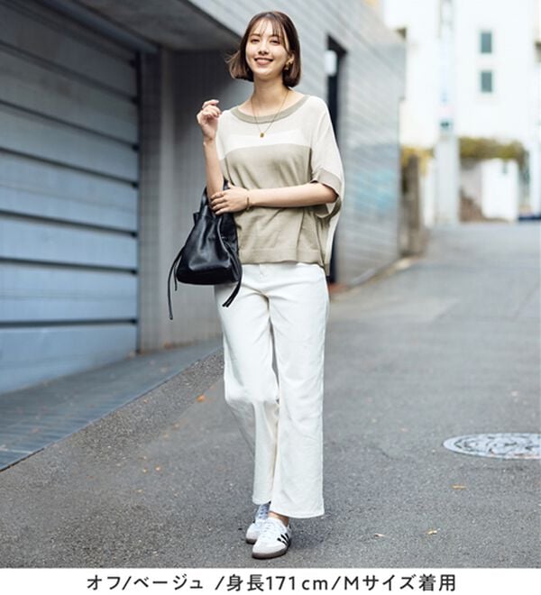 Viola e Viola（ヴィオラ エ ヴィオラ）の「カットソーより涼やか！シアードルマンニット（ニット・セーター）」｜詳細画像