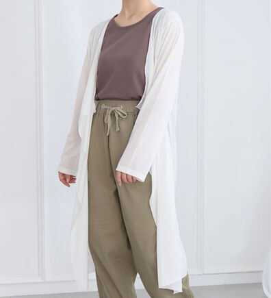 A HAPPY MARILYN（アハッピーマリリン）の「【Ｍ～８Ｌ】【ＵＶカット】長袖トッパーカーディガン（ニットカーディガン）」