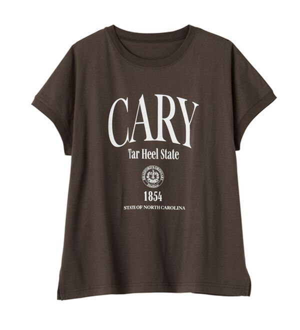 RANAN（ラナン）の「【汗シミ防止】カレッジロゴプリントＴ（Tシャツ）」｜詳細画像
