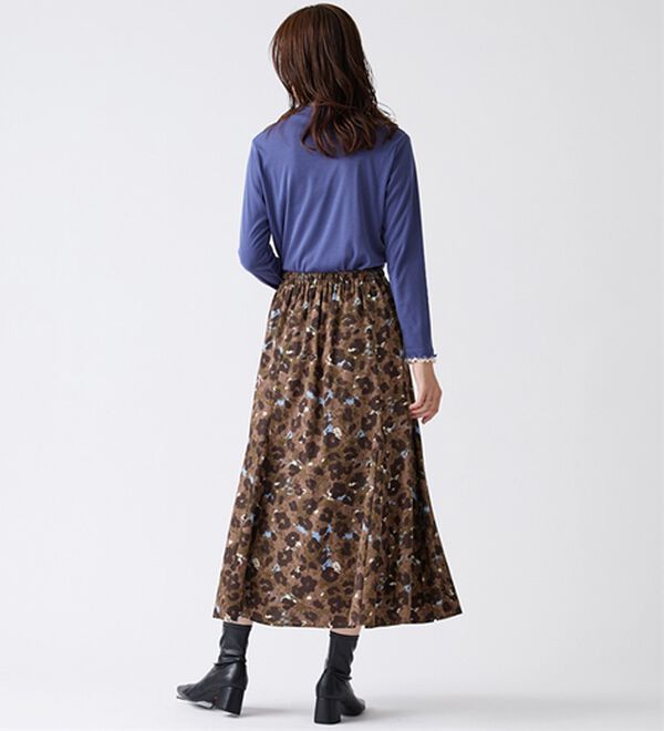 BELLUNA（ベルーナ）の「着映えプリントフレアスカート（ロングスカート）」｜詳細画像