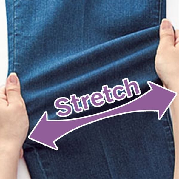 BELLUNA（ベルーナ）の「ストレッチ素材美脚見えデニムパンツ（フルレングスパンツ）」｜詳細画像