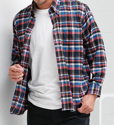 「＜バイロフト（Ｒ）＞カシミヤタッチネルシャツ（メンズシャツ）」