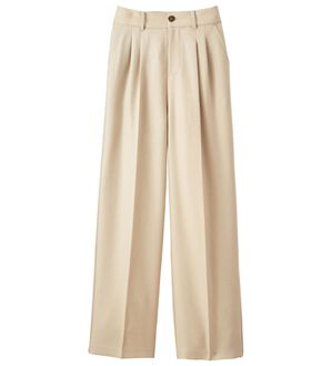 ルフラン（ルフラン）の「こ綺麗でこなれたウールライクパンツ（フルレングスパンツ）」｜アイボリー