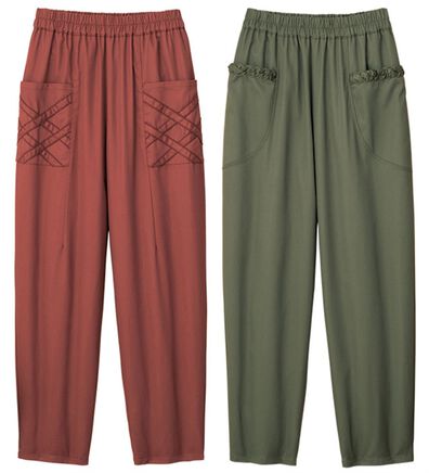 ルフラン（ルフラン）の「【２本組】ポケットかわいい！イージーパンツ（フルレングスパンツ）」