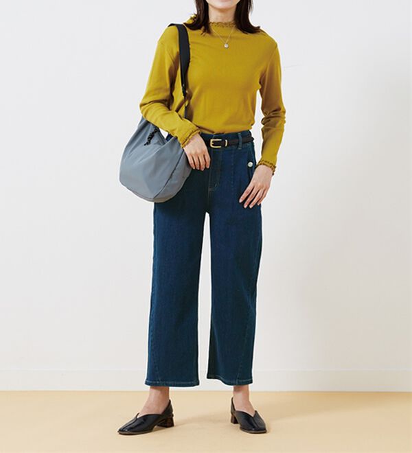 BELLUNA（ベルーナ）の「バルーンシルエットデニムパンツ（ワイドパンツ・ガウチョ）」｜詳細画像