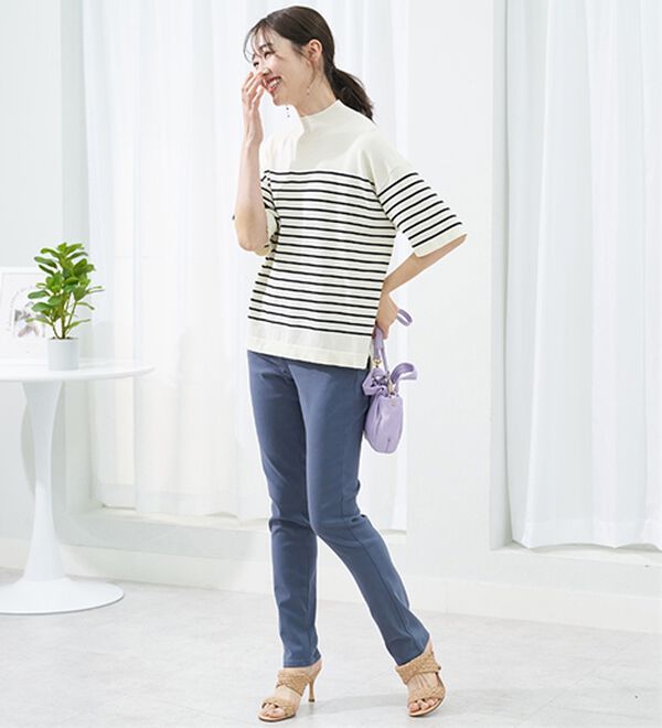 BELLUNA（ベルーナ）の「ゆるフィットスキニーパンツ（フルレングスパンツ）」｜詳細画像