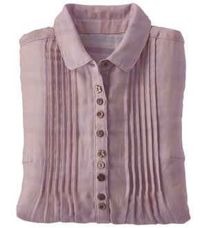 BELLUNA（ベルーナ）の「綿１００％ダブルガーゼブラウス（ブラウス）」｜ローズ