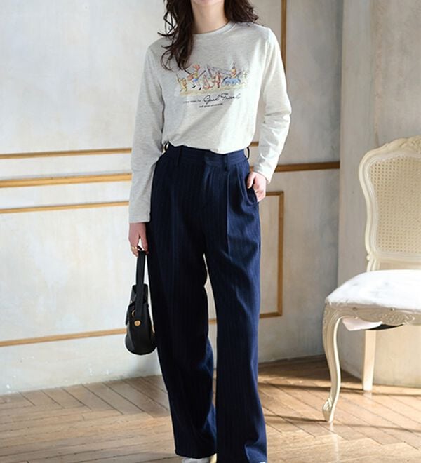 BELLUNA（ベルーナ）の「＜Ｄｉｓｎｅｙ＞【プー】プリント長袖Tシャツ（カットソー）」｜詳細画像