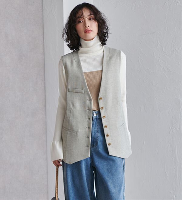 RANAN（ラナン）の「オーバーサイズジレ（ジレ）」｜詳細画像