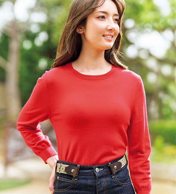 BELLUNA（ベルーナ）の「＜日本製＞ウエストすっきりフリーサイズベルト（ベルト）」｜詳細画像