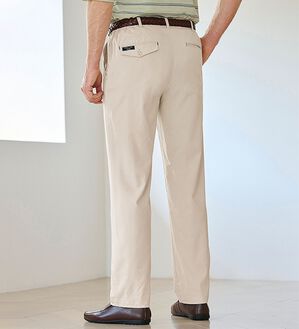 「＜ダンロップ・リファインド&times;コムルヴァン・オム＞７得アクティブチノパンツ（メンズフルレングスパンツ）」｜詳細画像