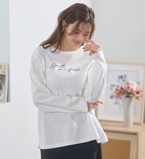 BELLUNA（ベルーナ）の「よれない！大人の長袖Ｔシャツ（カットソー）」｜詳細画像