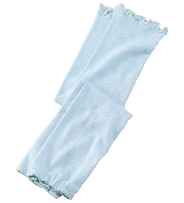 「日本製　遮熱＆ＵＶカット　アームカバー（その他ファッション小物）」｜アイスブルー