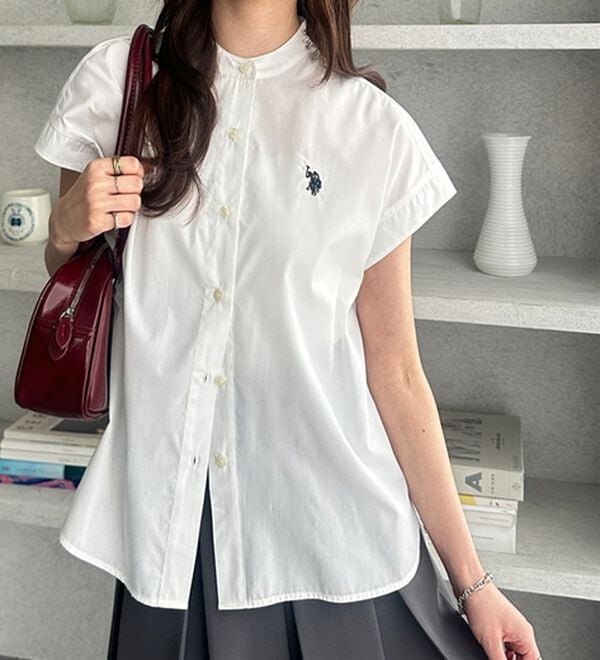GeeRA（ジーラ）の「【ＵＳ．ＰＯＬＯ．ＡＳＳＮ】フレンチスリーブシャツ（シャツ）」｜詳細画像
