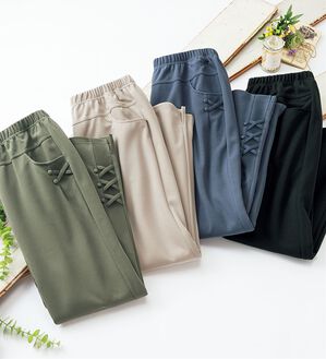 ルフラン（ルフラン）の「【４本組】のびサラ！クロップドパンツ＜プッチ＞（クロップドパンツ）」｜詳細画像