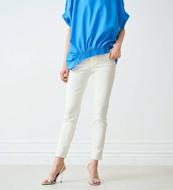 RANAN（ラナン）の「【4つの機能付】美脚アンクルパンツ（フルレングスパンツ）」｜ホワイト