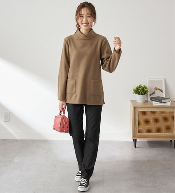 BELLUNA（ベルーナ）の「毎日着られる！快適フリースチュニック（チュニック）」｜詳細画像