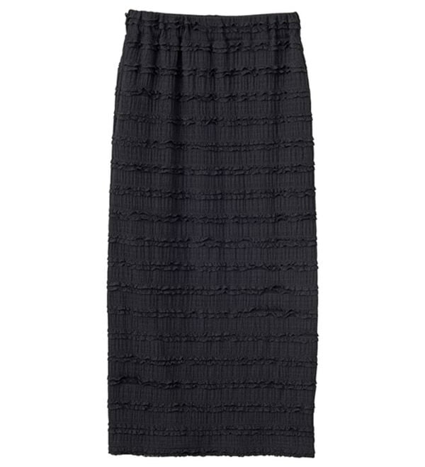 GeeRA（ジーラ）の「すっきりオシャレ見え！ジャカードレースタイトスカート（ロングスカート）」｜詳細画像