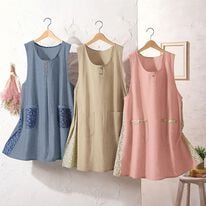ルフラン（ルフラン）の「【３色組】毎日を彩る♪小花チュニックエプロン（エプロン）」